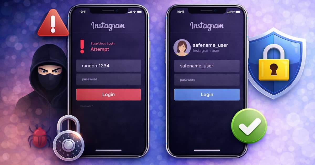 Diferență între autentificare suspectă și autentificare sigură pe Instagram
