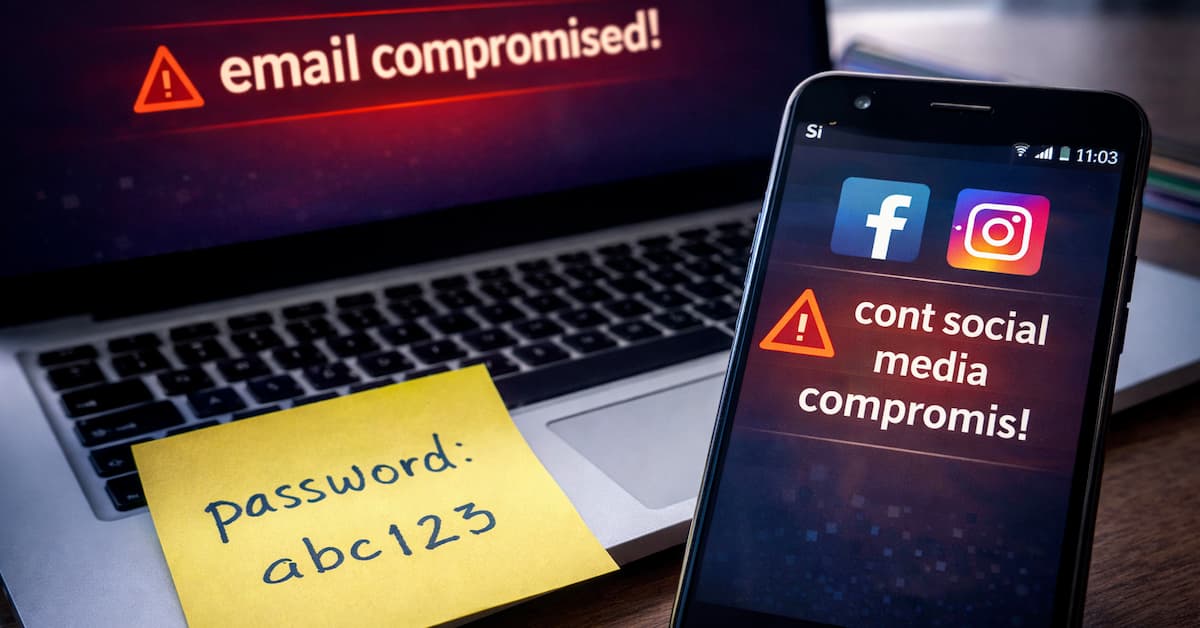 Parole slabe care duc la compromiterea conturilor online