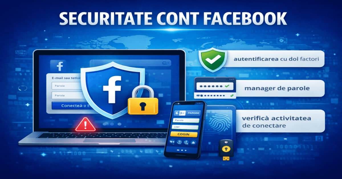 Securitate cont Facebook cu autentificare în doi pași