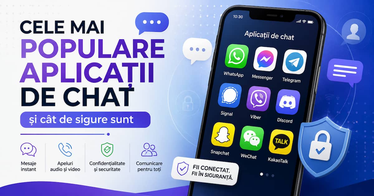 Cele mai populare aplicații de chat și siguranța conversațiilor online
