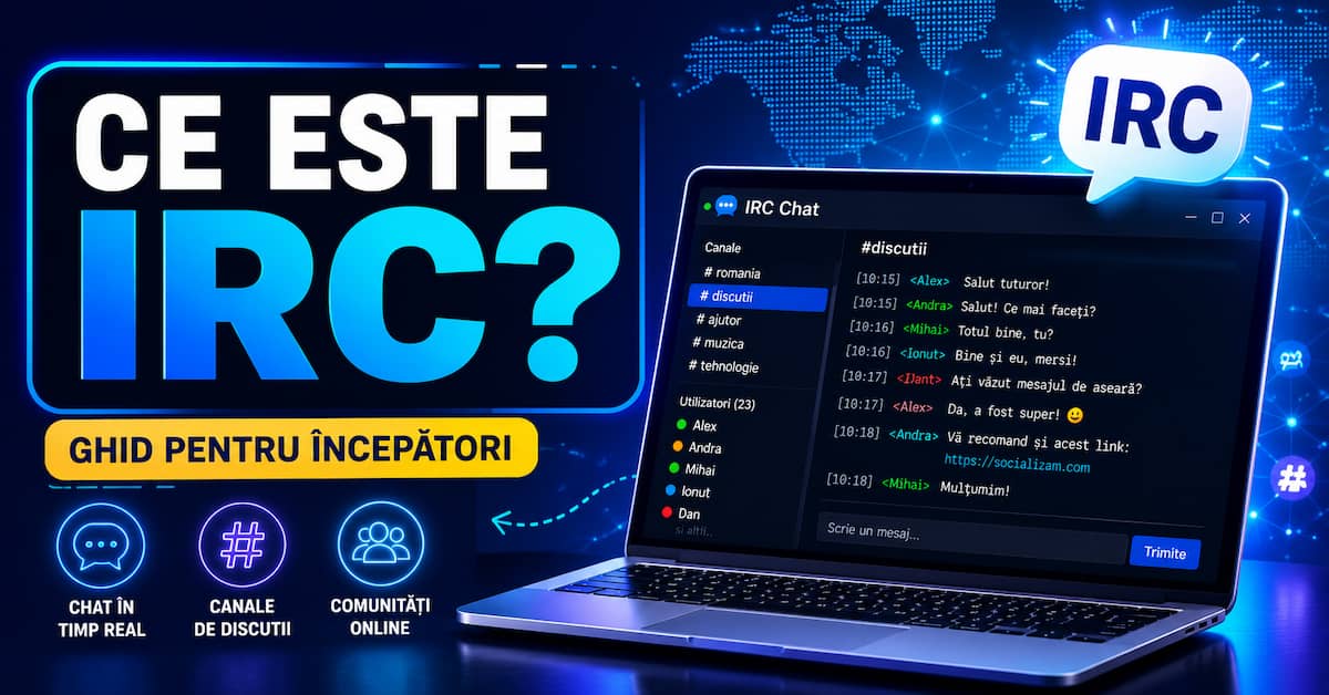Ce este IRC și cum funcționează – interfață de chat IRC