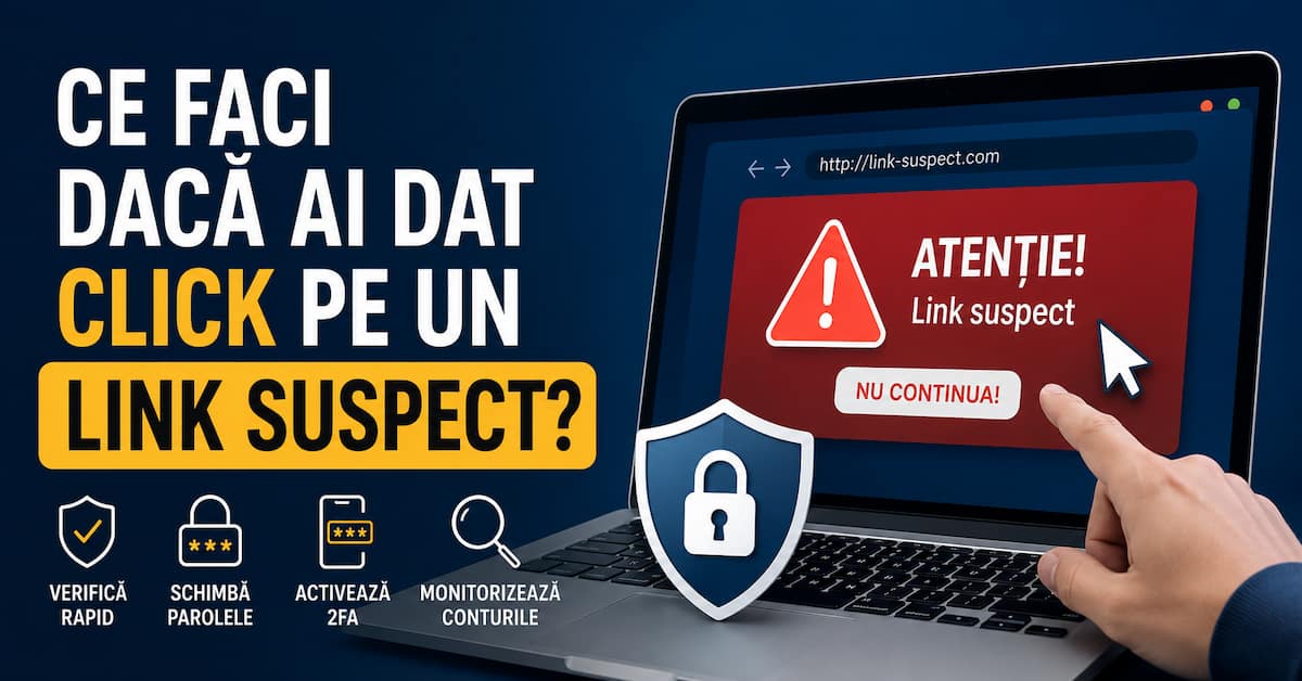Ce faci dacă ai dat click pe un link suspect?