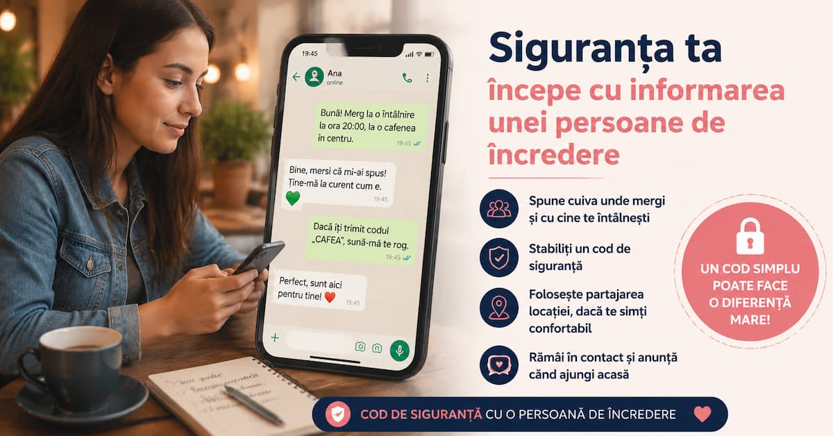cod de siguranță cu o persoană de încredere