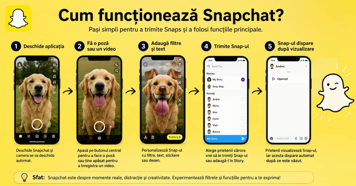 cum funcționează Snapchat vizual