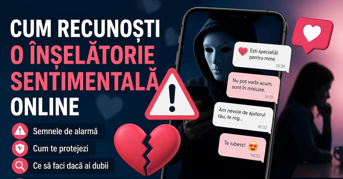 Cum recunoști o înșelătorie sentimentală online