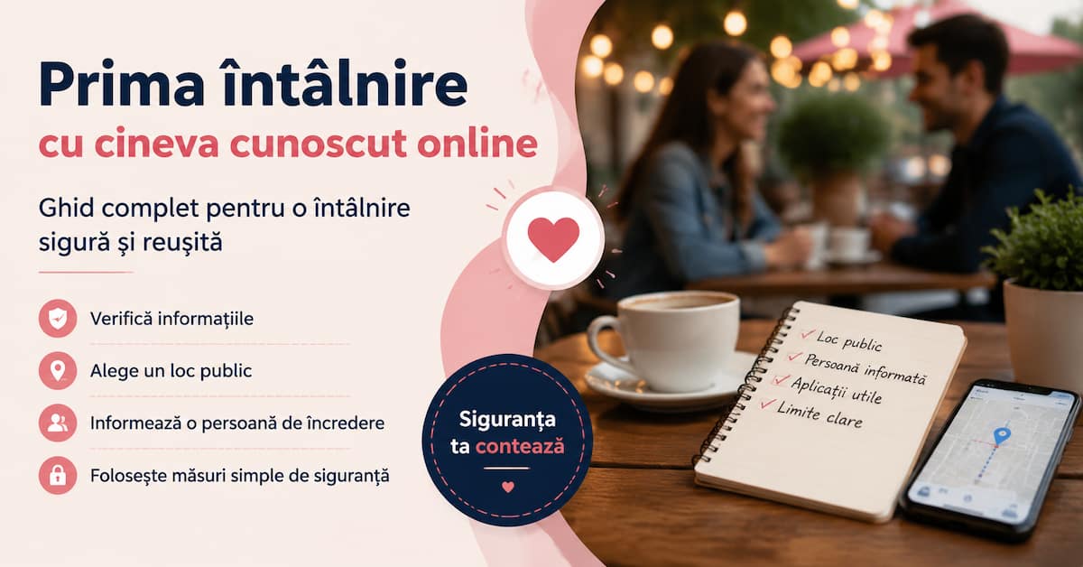 Cum te pregătești pentru prima întâlnire cu cineva cunoscut online