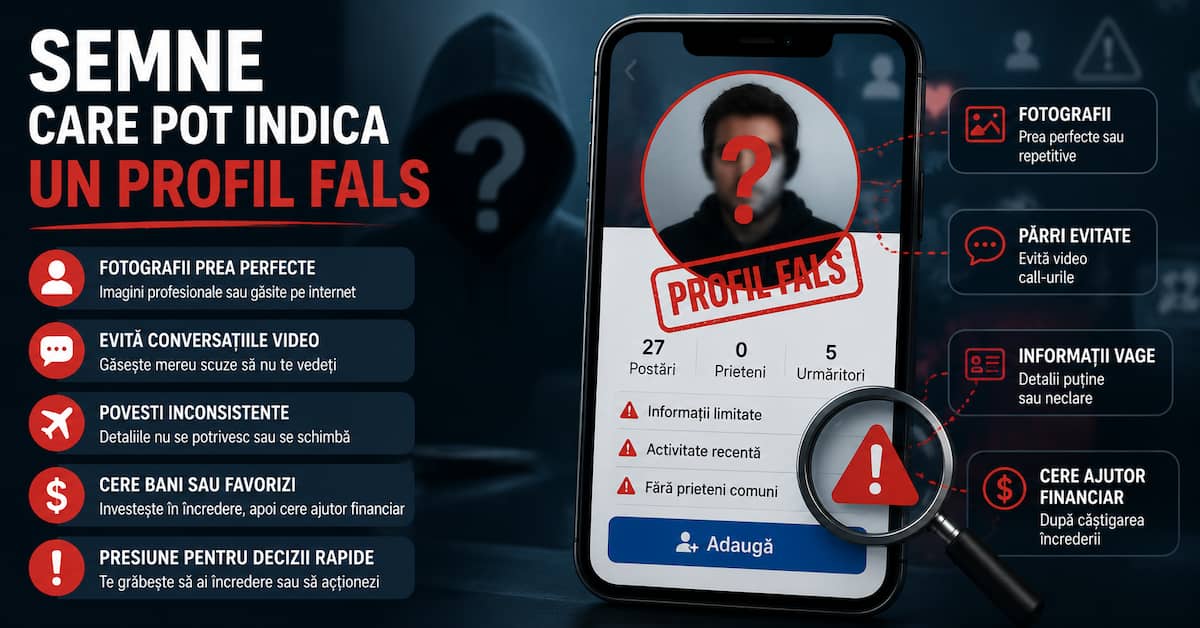 profil fals pe rețele sociale